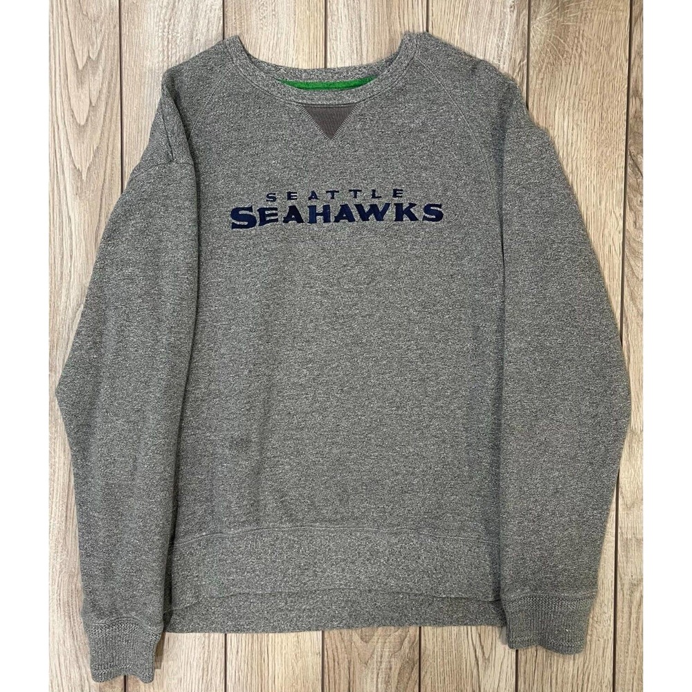 EUC: Men's Tommy Bahama Seattle Seahawks Gray Crewneck Sweater NFL Size Large